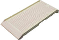 Short lightweight dog ramp resting on a car side door opening