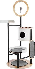 66 Inch Cat Tree with Scratching Post for Large Adult Indoor Cats