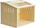 Wooden Pet Enclosure with Hinged Lid, 40x30x30 cm