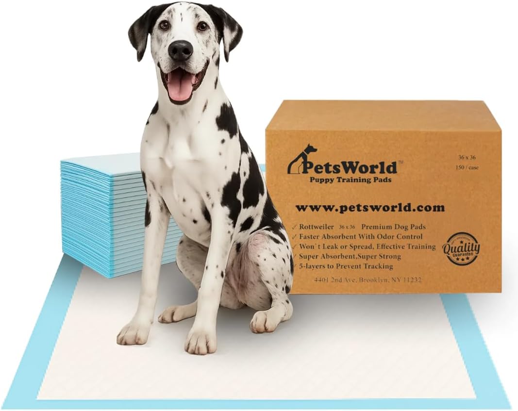 Stack of giant 36 x 36 inch dog potty training pads – view 2