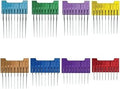 8-Color Metal Comb Set for Dogs, Cats and Horses, Compatible with Wahl