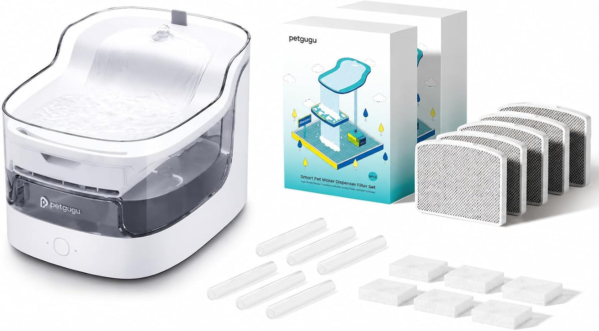 Automatic WiFi cat water fountain with filters