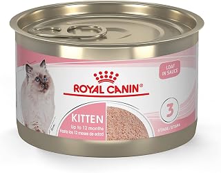 Royal Canin Feline Health Nutrition Kitten Canned Cat Food Bundle, Thin Slices in Gravy 24 x 3 Oz Plus Kitten Canned 24 Count