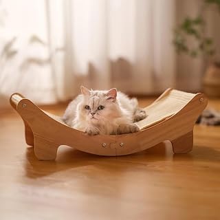 Natural Sisal Cat Scratcher Bed with Scratching Post and Hammock Lounge