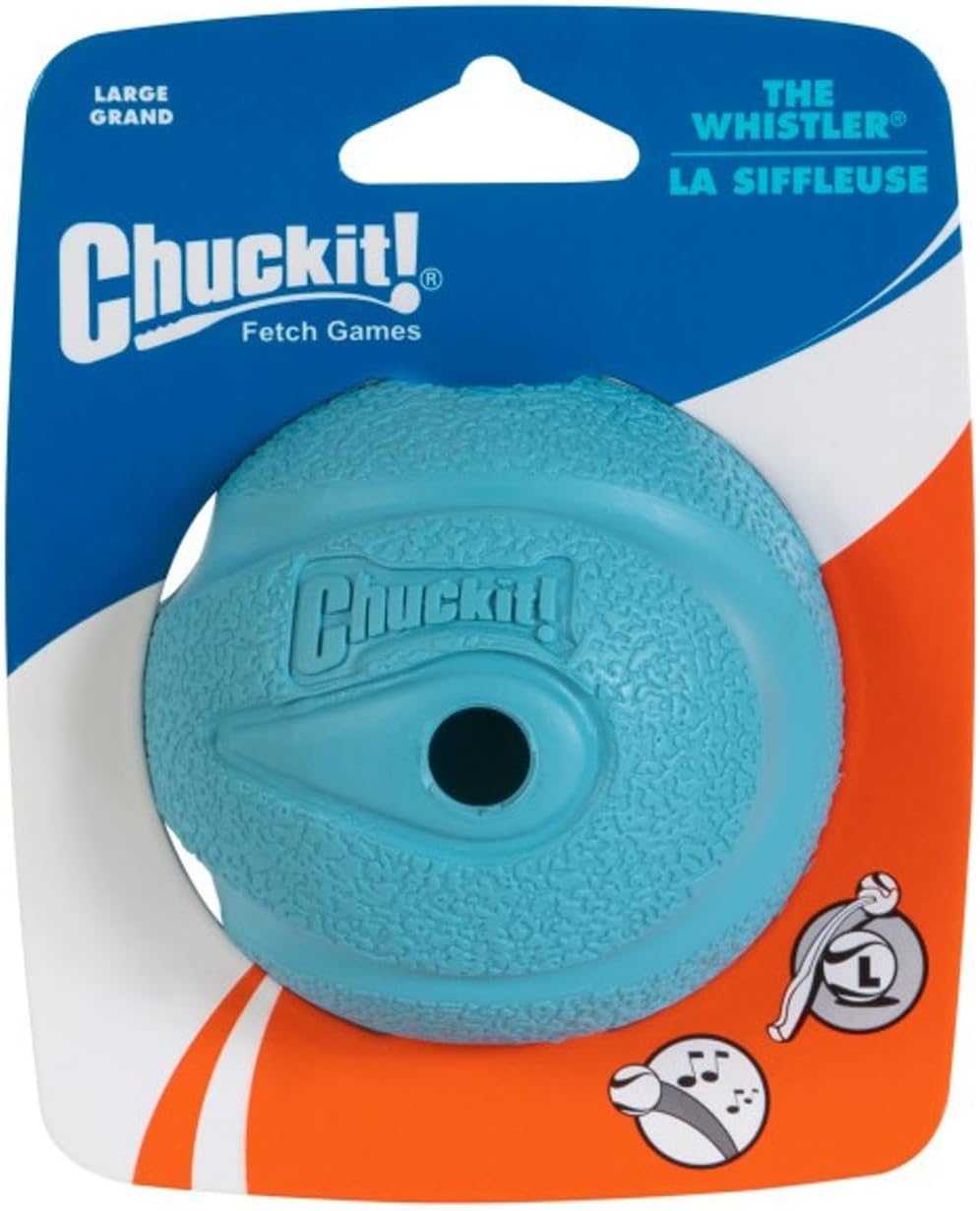 Multicolor rubber whistling fetch balls with sound holes – view 4
