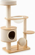 Cat Scratching Post Tower with Integrated Climbing Frame and Bed