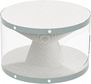Multifunctional Furniture-Protecting Circular Corrugated Cardboard Cat Scratcher with Tunnel, Style B