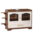 Cat Litter Box Enclosure Furniture, Dog-Proof, with Acrylic Door, Drawer and Cat Play Area