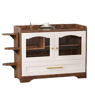 Cat Litter Box Enclosure Furniture, Dog-Proof, with Acrylic Door, Drawer and Cat Play Area