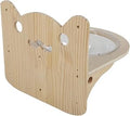 Wall-Mounted Wooden Cat Shelf Bed with Clear Capsule
