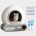Self-Cleaning Automatic Cat Litter Box, 65L + 9L, Infrared Safety Sensors and App Control