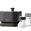 Indoor AI pet camera next to a 2.5 liter cat water fountain