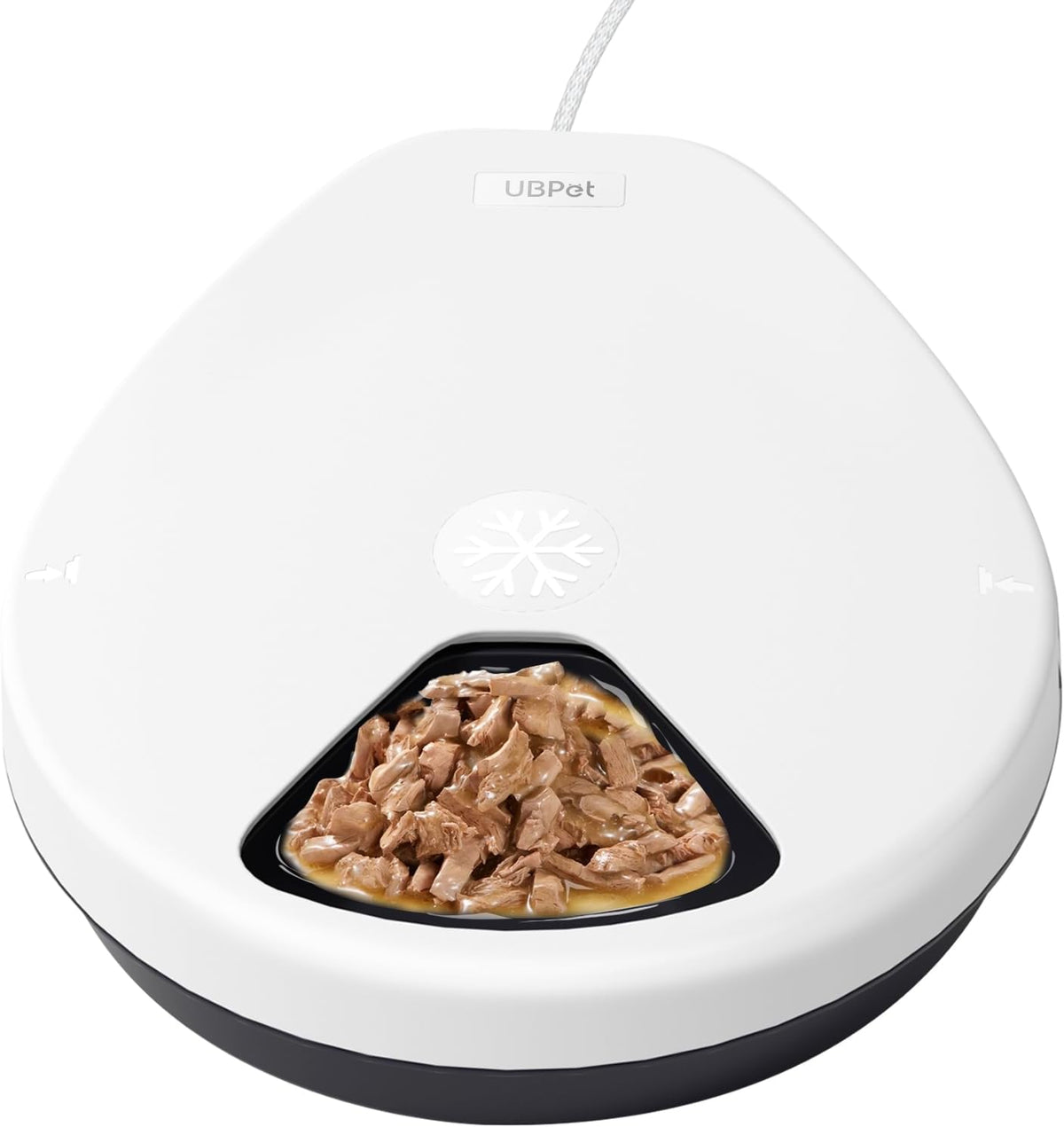 Off-white refrigerated automatic wet food cat feeder – view 3