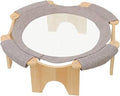 Breathable Elevated Cat Bed with Wooden Frame