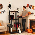 Gothic Cat Tree with Hammock and Scratching Posts for Indoor Cats