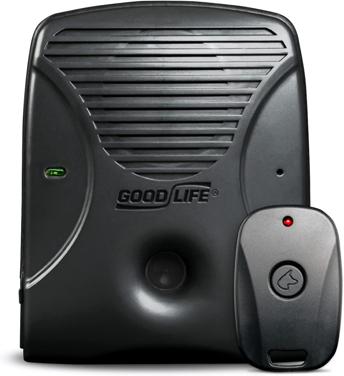 Black outdoor ultrasonic bark control device with remote