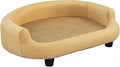 Indoor Pet Sofa Bed with Cooling Mat, Compact, for Bedroom, Apartment, Yellow