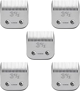 Detachable Ceramic Replacement Pet Clipper Blade, Compatible with Oster A5 and Wahl KM Series, 5 Pcs
