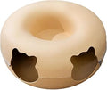 Cat Tunnel Bed, Detachable Round Felt Tube Nest with 2 Holes, 23.6 x 23.6 x 11 in, Size L