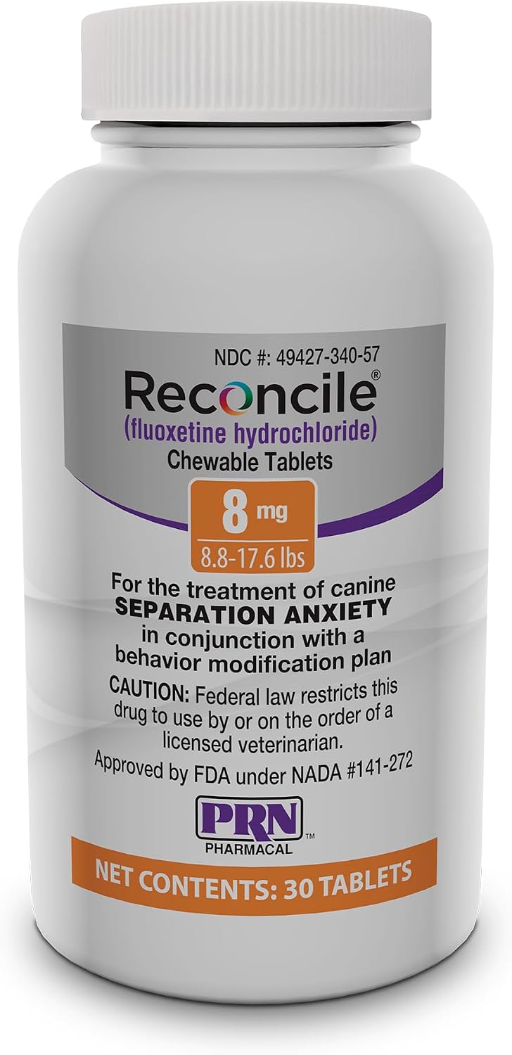 Bottle of fluoxetine hydrochloride chewable tablets for dogs, 64 mg – view 4