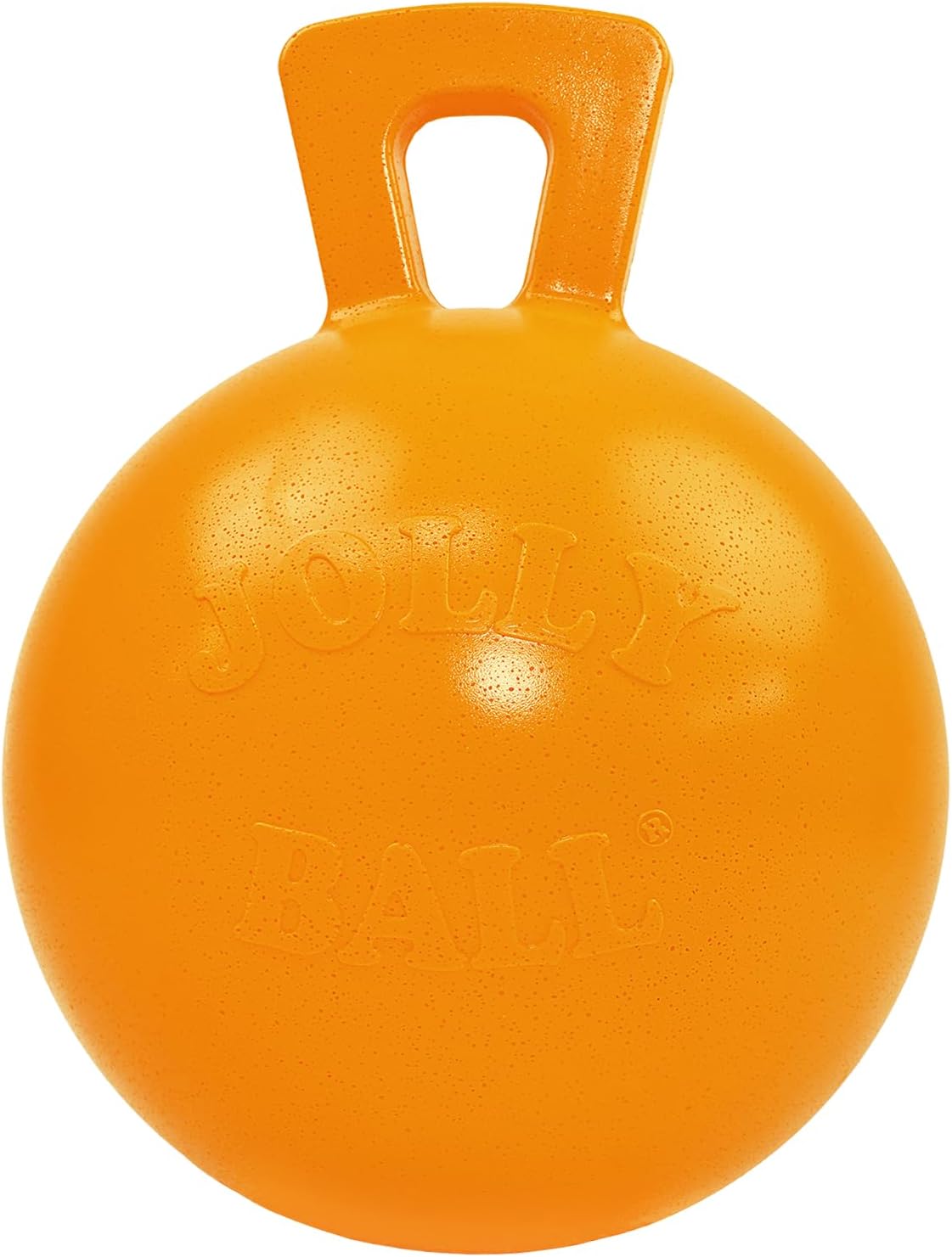 Blue 4.5 inch heavy duty ball dog toy with handle – view 12
