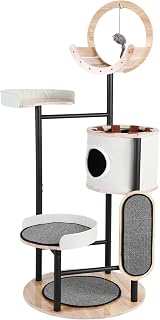66 Inch Cat Tree with Scratching Post for Large Adult Indoor Cats