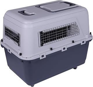 Large Dog Crate Pet Carrier, 33-Inch, with Easy Open Latch