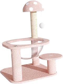 Cat Activity Center, Compact Plush Platform Cat Bed for Rest, Perch and Climb