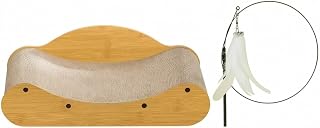 Cat Scratcher Sofa with Corrugated Paper Scratching Board and Catnip Toy, Style 4, Large