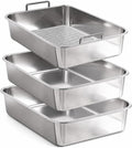 Stainless steel sifting cat litter box with perforated sifter tray