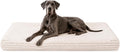 Giant ivory recliner dog bed with orthopedic foam base