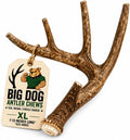 Three extra large thick deer antler dog chews – view 2