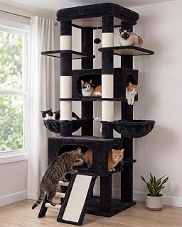 72.2 Inch Tall Cat Tree with Sturdy Base for Indoor Cats, VCT052G