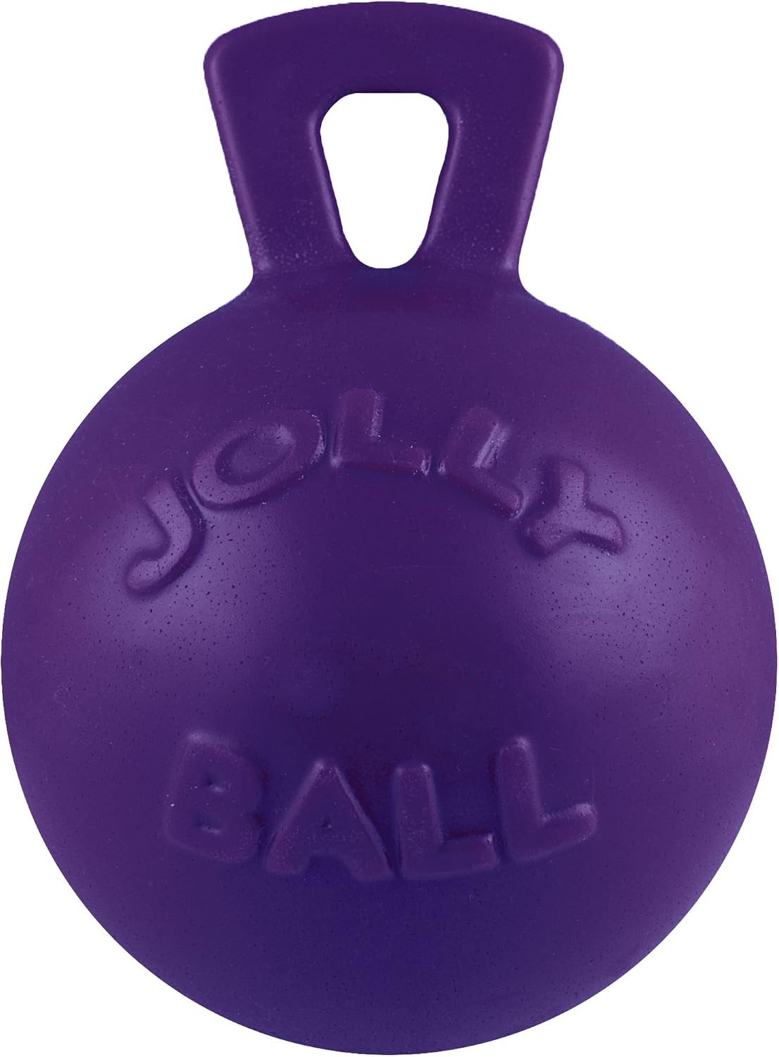 Blue 4.5 inch heavy duty ball dog toy with handle – view 6