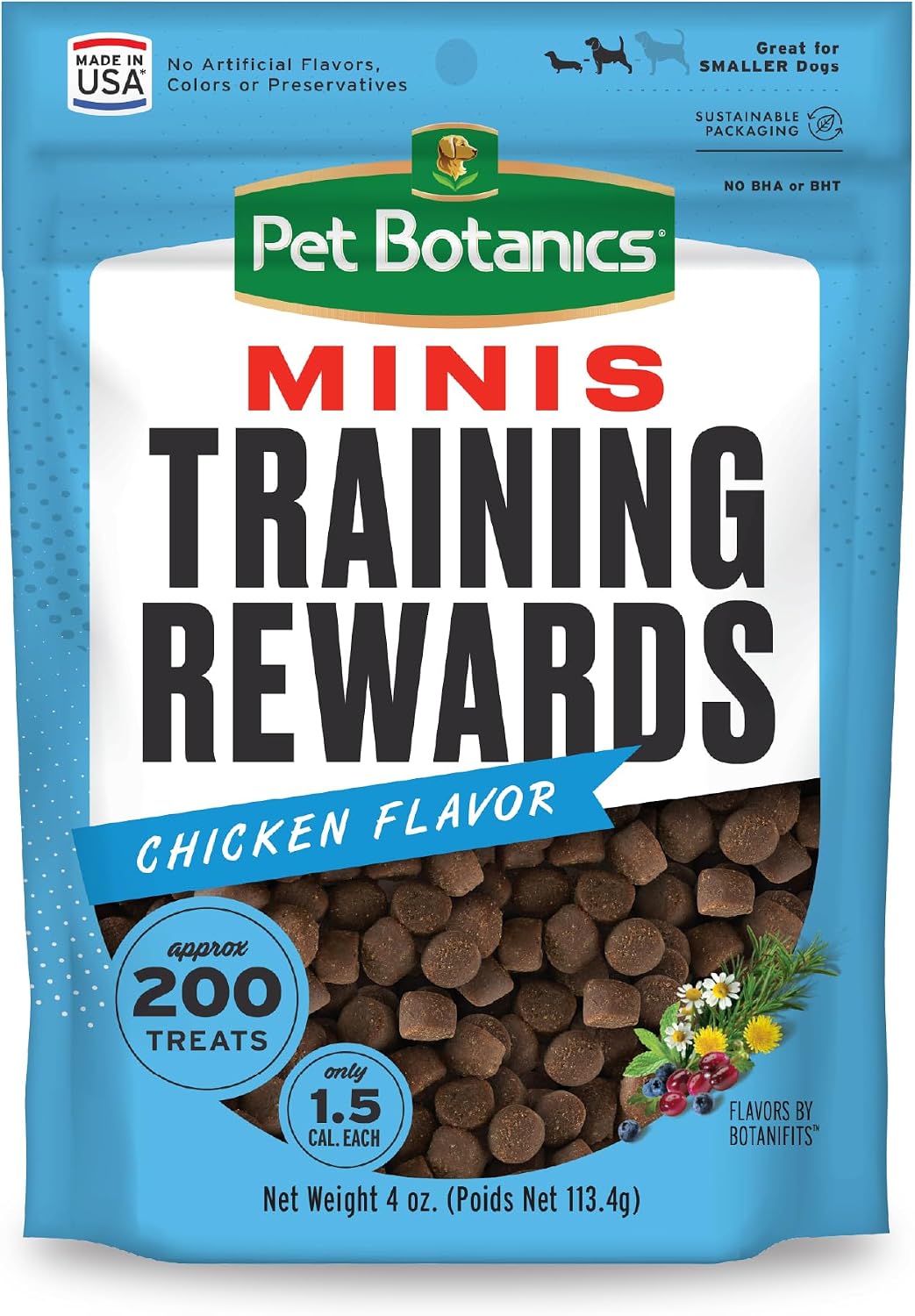 Bag of mini soft and chewy bacon flavor dog training treats – view 2