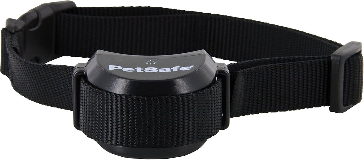 Black rechargeable wireless fence receiver collar for dogs