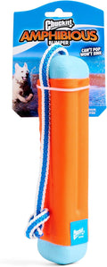 Bright floating bumper fetch toy with rope handle – view 2