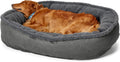 Gunmetal gray fleece wraparound dog bed