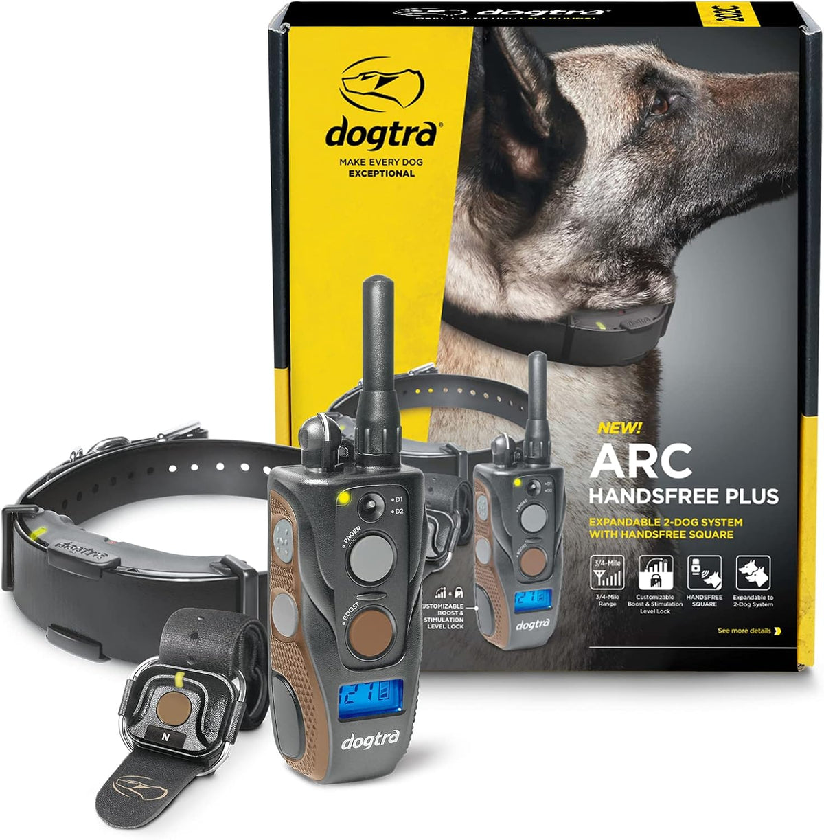 Add-on remote dog training collar receiver – view 3