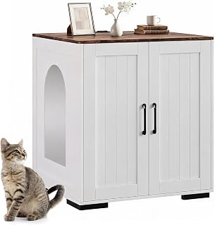 Automatic Litter Box Furniture for Cat Robot, XL Litter Enclosure