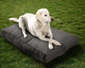 Charcoal grey double-sided indoor outdoor dog bed mat, small