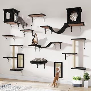 11-in-1 Cat Wall Shelves Climbing Furniture