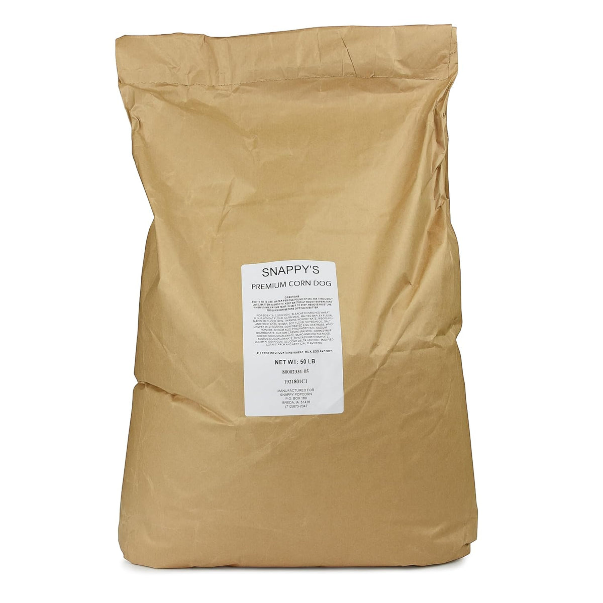 50 lb bulk bag of corn dog batter mix