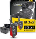 Remote dog training collar with handheld transmitter and waterproof receiver