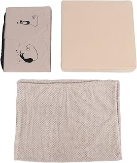 Collapsible Pet Bed House, Large, Thickened Twill Fabric, Portable, Khaki