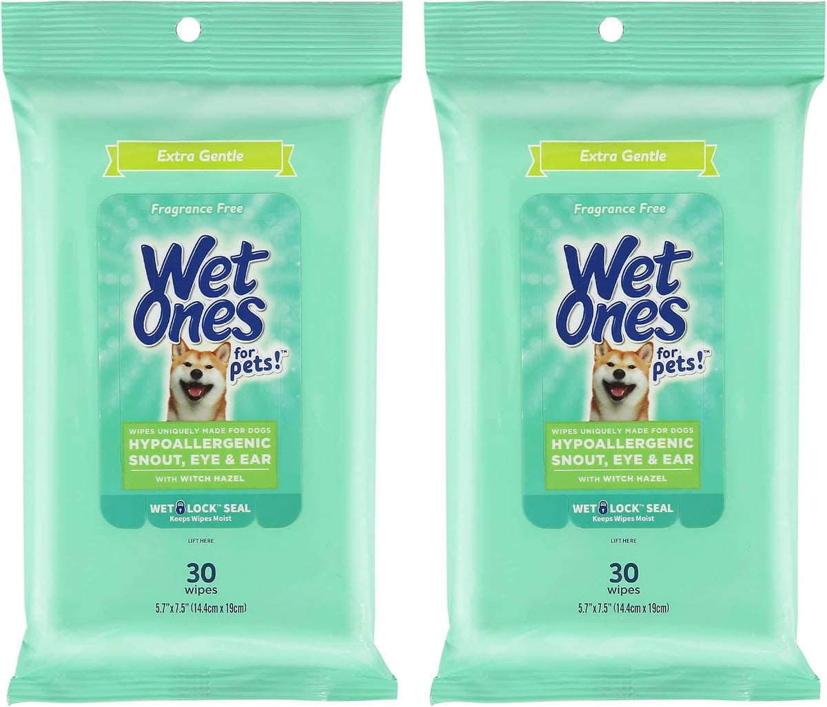 Pack of fragrance-free dog wipes with witch hazel – view 2
