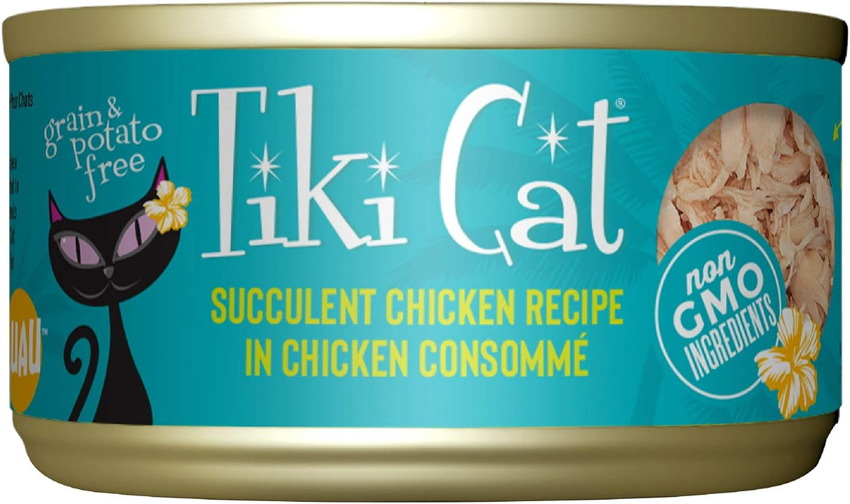 Case of 6 oz cans of chicken wet cat food – view 3
