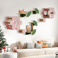 Wall-Mounted Flower Shape Cat Climbing Shelves for Indoor Cats, 9 Pieces