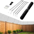 Anti-Climb Cat Fence Kit, 82FT Outdoor Mesh Fencing with Metal Brackets
