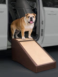 Coffee bean colored stair and ramp combination pet steps